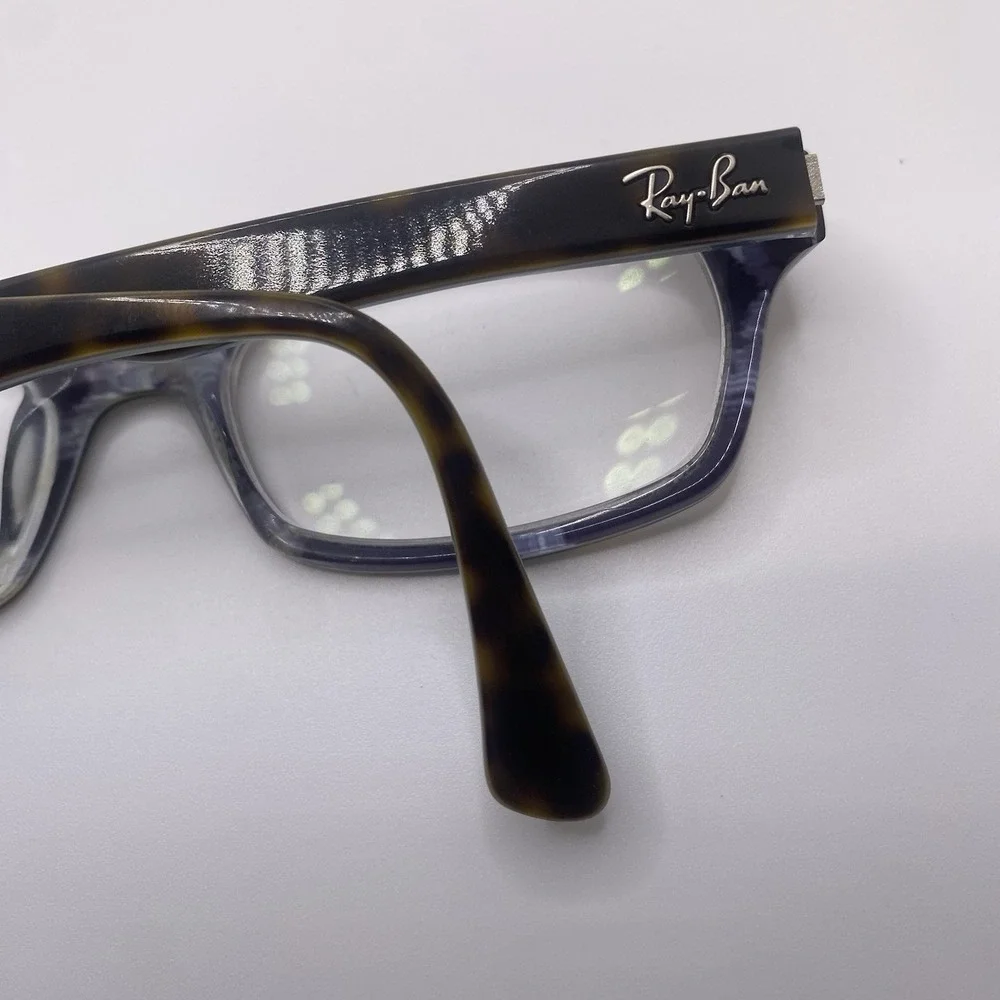 Ray-Ban Eyeglasses Women FRAMES ONLY RB 5150 50-19-135 Brown Tortoise Blue 485 - Picture 14 of 16